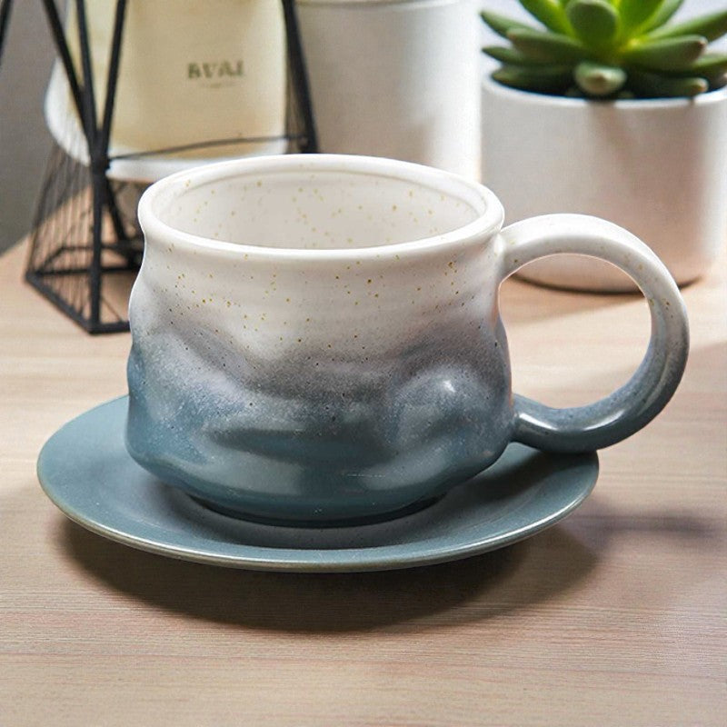 Artisitc Coffee Cup and Saucer Set