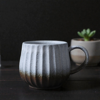Rustic Striped Coffee Cup