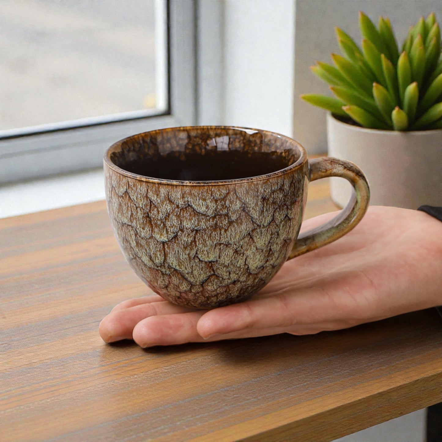 Retro Style Glazed Cup