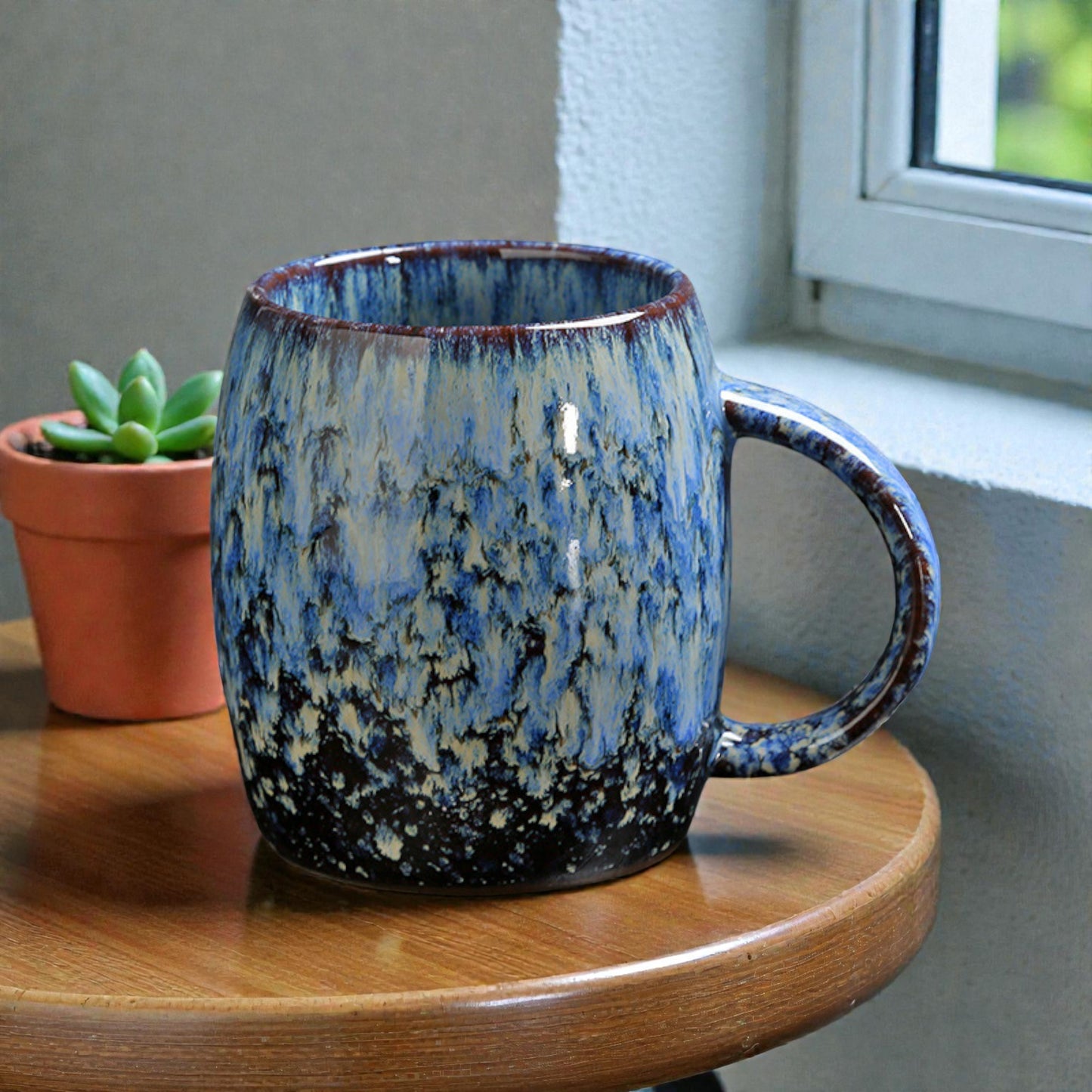 Artistic Glazed Coffee Mug