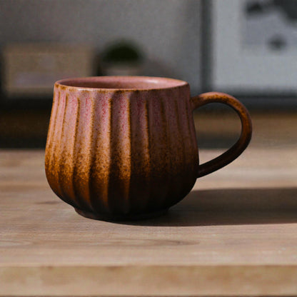 Rustic Striped Coffee Cup