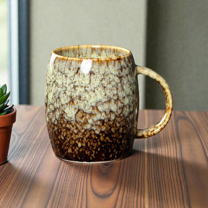 Retro Hand-Glazed Ceramic Mug