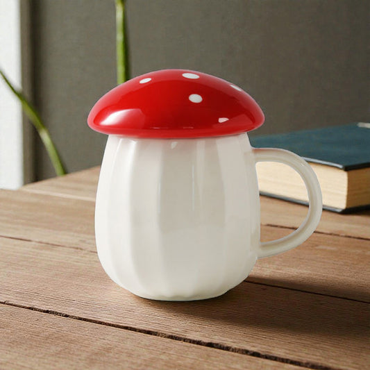 Mushroom Mug with Lid