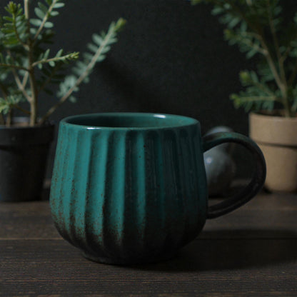 Rustic Striped Coffee Cup