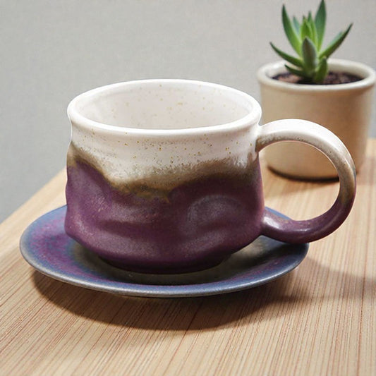 Artisitc Coffee Cup and Saucer Set