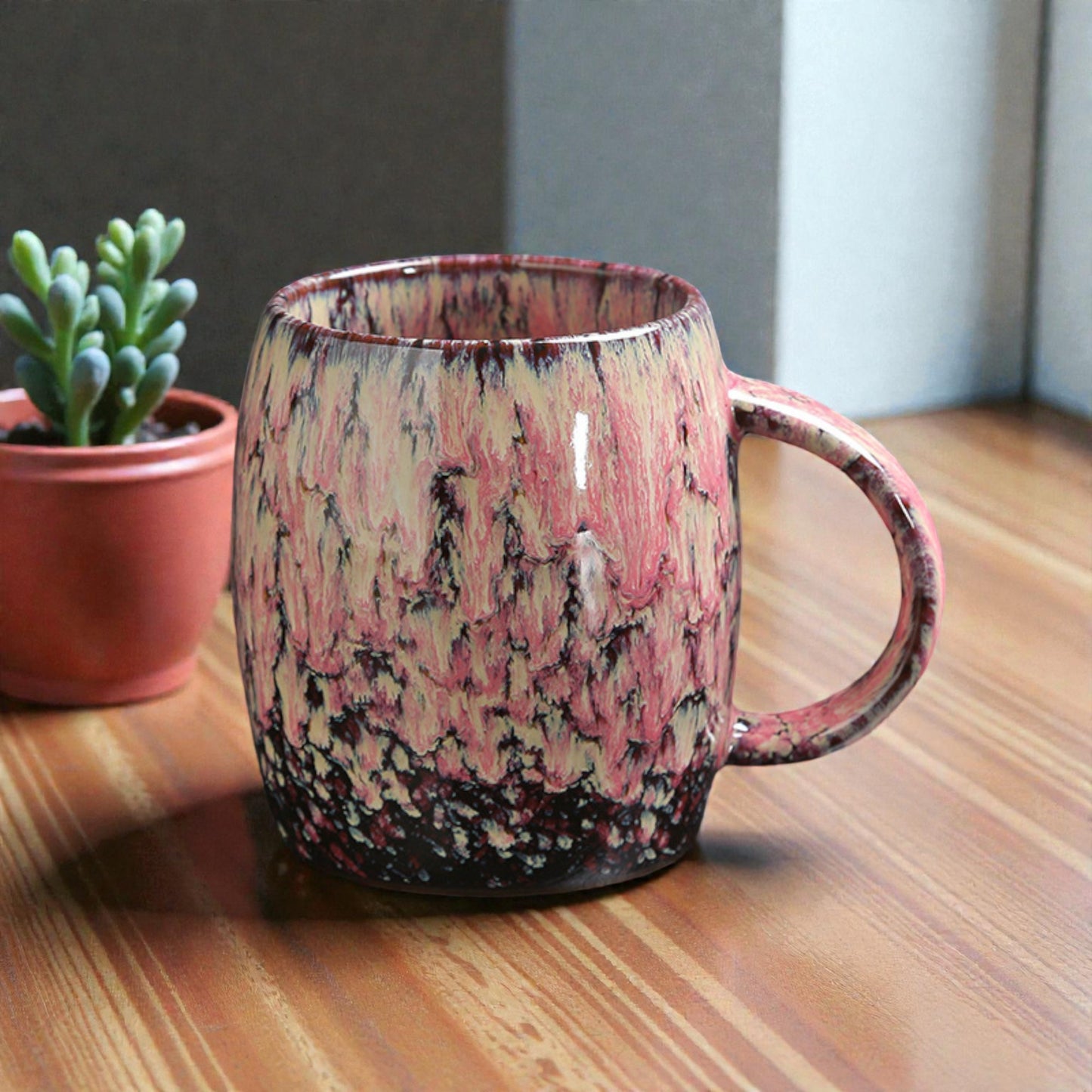Artistic Glazed Coffee Mug