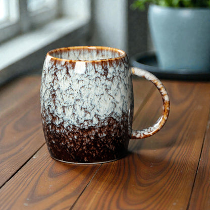 Retro Hand-Glazed Ceramic Mug