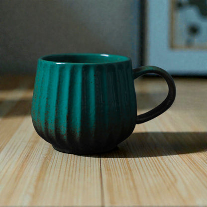 Rustic Striped Coffee Cup