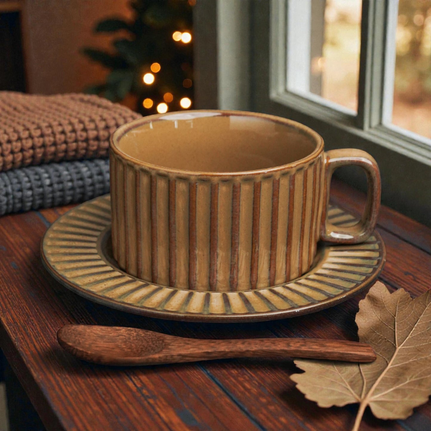 Aesthetic Cup and Saucer Set