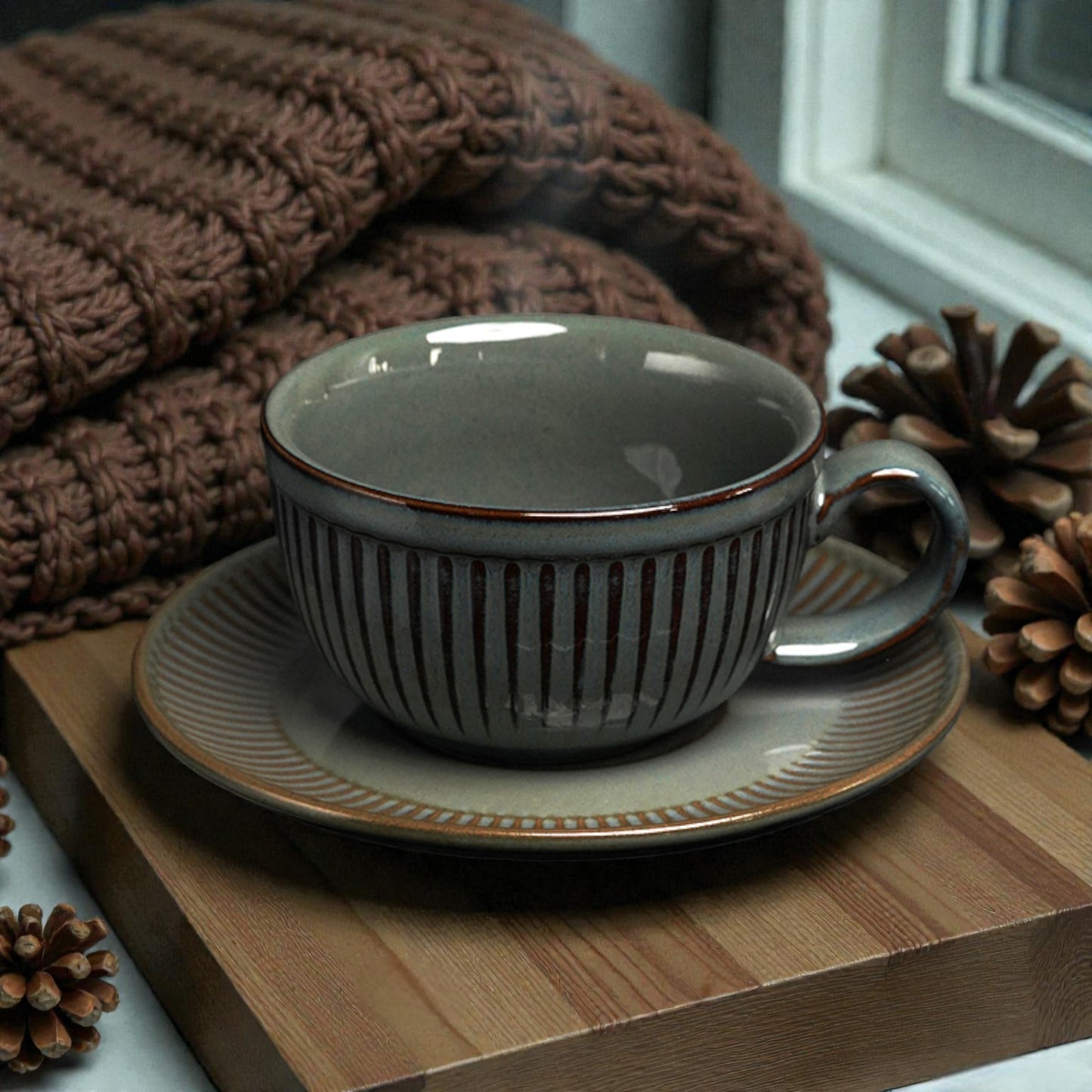 Vintage Cup With Saucer Set