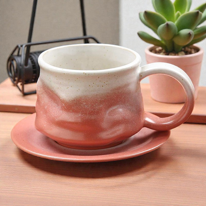 Artisitc Coffee Cup and Saucer Set